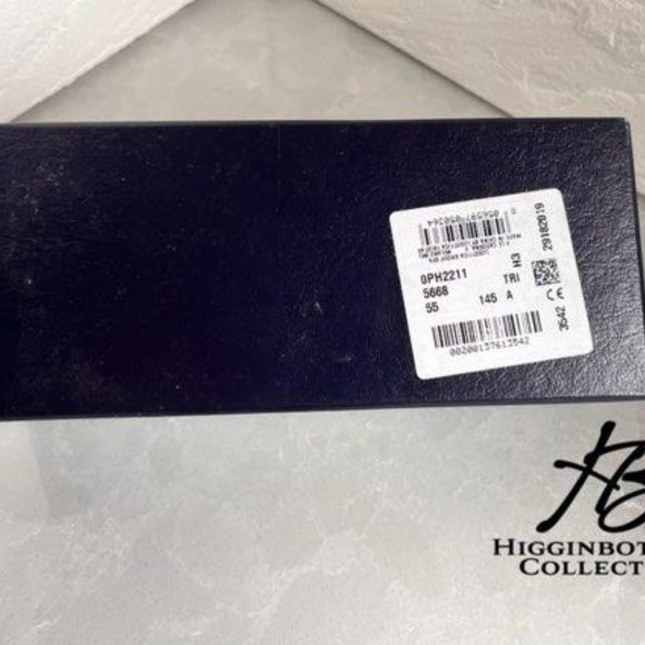 POLO PH2211 5668 Rectangle Shiny Black/Red/Black Demo Lens 55 mm Mens Eyeglasses - Picture 3 of 9